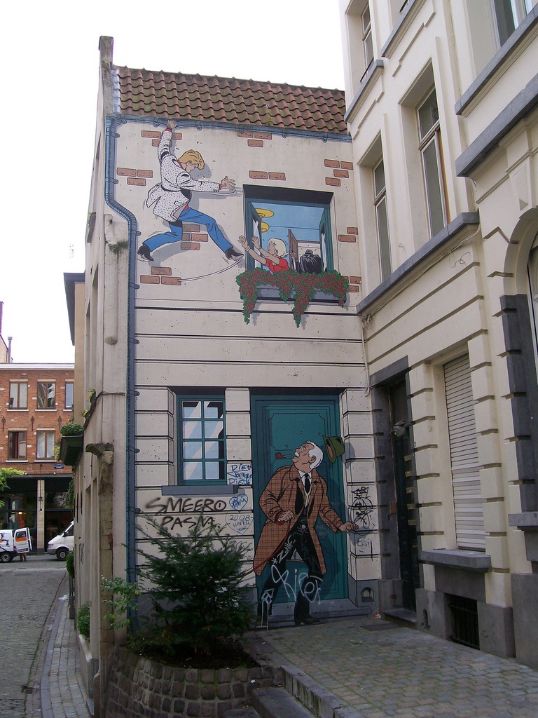 Murales de Tintín, Bruselas